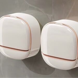 No-Drill Adhesive Soap Dish Set (2) ,NIP